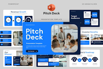 redesign improve powerpoint pitch deck business canva presentation PPT slides