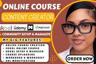 create skool online course content skool community setup and ghl monetization