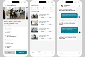 develop service marketplace app, freelancer marketplace app, gig booking app
