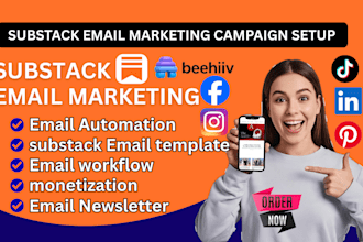 setup substack email newsletter substack  template and substack automation