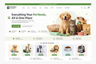 create pet supplies store pet shopify store pet website pet care website