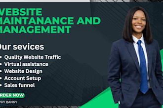 provide professional website maintenance and shopify store management