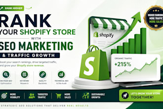 do rank your shopify store with SEO marketing and traffic growth
