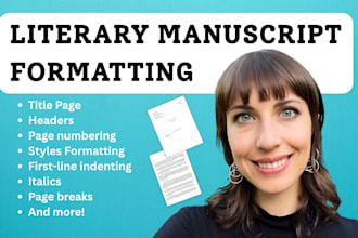 properly format your manuscript for literary agent or publisher submission
