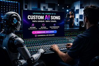 produce professional custom high quality ai music remix remake suno ai videos