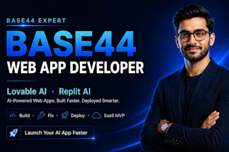build lovable website, base44, replit ai, fix vibe code, supabase, base44 expert