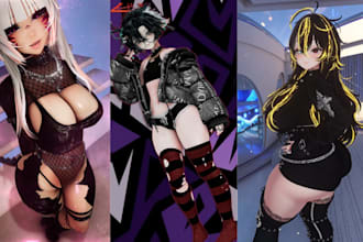 custom anime vrchat avatar vrchat avatar vrc furry avatar vr character vroid vr
