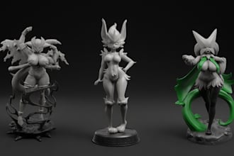 sculpt sexy 3d pokemon anime model action figure character model for 3d printing