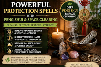 perform powerful protection spells with feng shui and space clearing