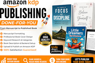 help you self publish your book on amazon KDP