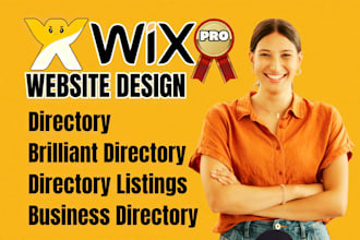 design brilliant directory website, wix directory website, business directory