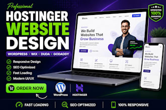 hostinger website design wordpress website design hostinger website