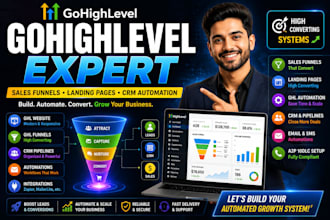 gohighlevel landing page gohighlevel salesfunnel gohighlevel website ghl expert