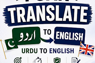 translate in english, urdu and sindhi and data entry