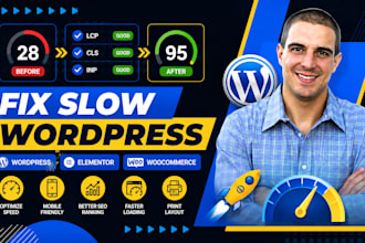 fix slow wordpress, elementor, woocommerce issues, optimize speed print layout