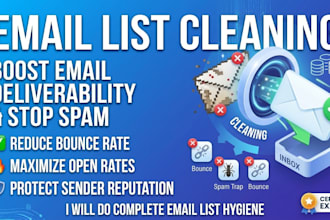 do thorough email list cleaning