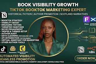 tiktok booktok marketing expert for historical fiction and bookvisibility growth