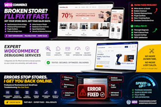 fix woocommerce and wordpress ecommerce errors and bugs