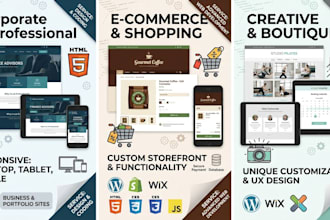 build professional, responsive website using modern design and coding