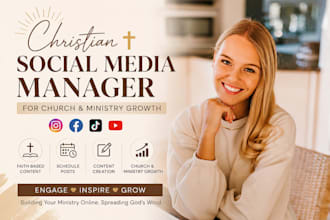 be christian social media manager faith based for church and ministry growth