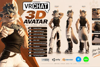 do custom furry vrchat avatar vrc furry vr character vrc avatar furry nsfw anime