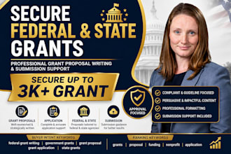 federal and state government grant proposal and application submission