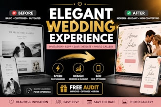 design wedding website invitation rsvp save the date and photo gallery