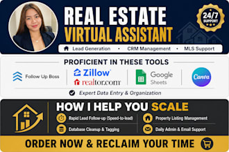 be your real estate VA for lead gen and CRM