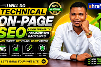do technical on page seo for your website high authority off page backlinks