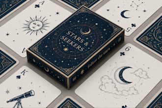design card game board game poker cards tcg card template with the box mockup