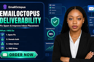 setup emailoctopus deliverability fix inbox spam issue and domain authentication