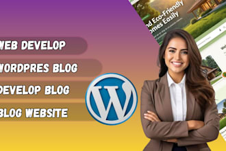 create design a professional wordpress blog website