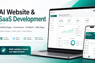 build ai website ai chatbot saas web app or full stack website