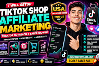 setup tiktok affiliate marketing and creator outreach for tiktok shop