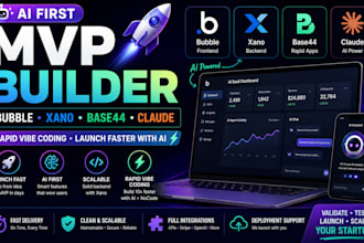 build your ai first mvp with bubble, xano, base44 and claude ai