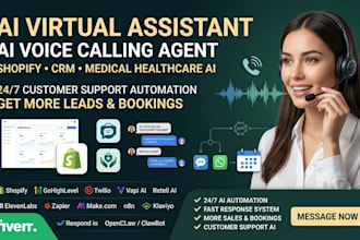 do ai virtual assistant ai voice calling agent shopify booking SMS follow up