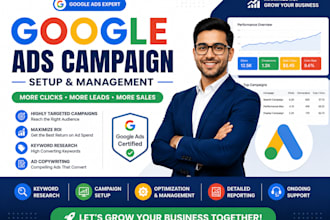 create, setup and manage google ads adwords PPC campaign or audit SEM