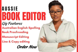 edit and proofread your book in australian english for publication