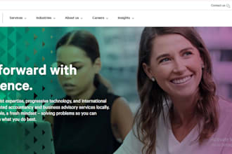 build accounting website, finance website, book keeping accounting website