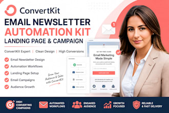 setup cnvertkit newsletter kit landing page convertkit expert email newsletter