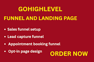 setup ghl funnels and landing page