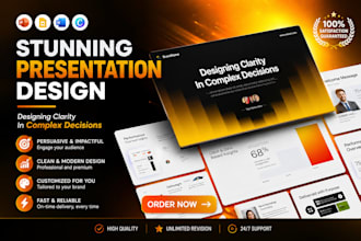 design a professional business and corporate powerpoint presentation