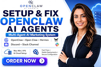 multi agent ai marketing system openclaw open claw hermes discord slack channel