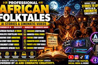 create african folktales ai video realistic video ai story