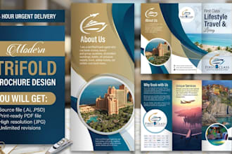 do bifold or trifold brochure design