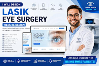 build a lasik eye surgery website post surgery care prk surgery eye surgery lead