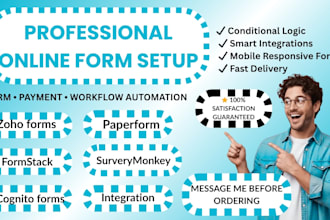 setup formstack  surveymonkey zoho forms  cognito forms paperform  integration