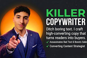 write professional ad copywriter and content strategist