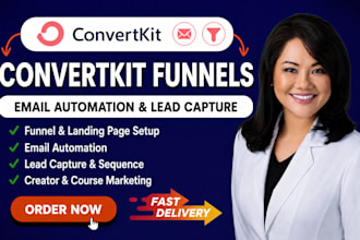 convertkit funnels email automation lead capture creator marketing