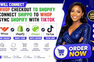 connect whop checkout to shopify connect shippo to whop sync shopify with tiktok